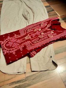 Elegant Jaipuri Kurta With Pant For Girls And Wome