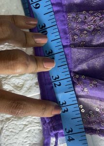 Elegant Lavender Ethnic Skirt