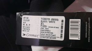Cenmax Black T-shirt For Men