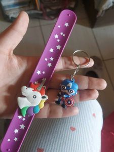 Kids' Bracelet and Keychain Set