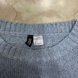 H&amp;M Light Blue Knit Sweater