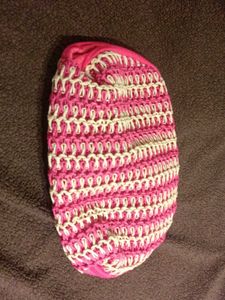 Pink benefit makeup or travel pouch