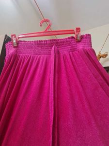 Vibrant Pink Modern Style Skirt