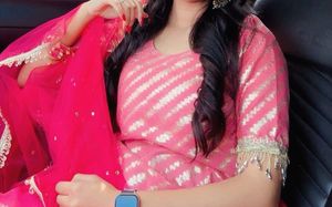 Gorgeous Pink &amp; Gold Kurta Set