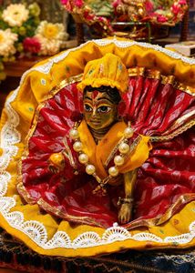 Beautiful Krishna Idol with Attire