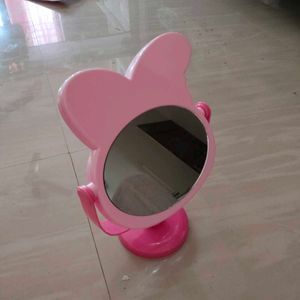 Cute Pink Bunny Makeup Mirror