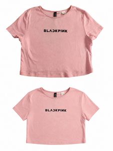 H&M Pink BLACKPINK Printed Crop Top