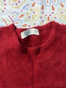 Cozy Red Knit Top