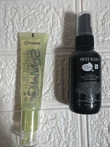 MARS Gripping Primer &amp; Swiss beauty Makeup Fixer