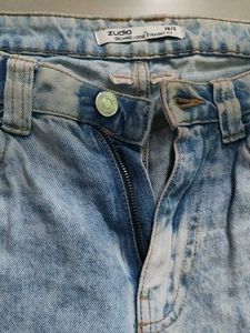Light Wash Cargo Jeans