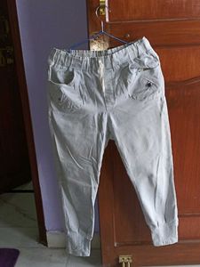 Light Grey Cargo Style Pants