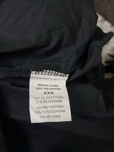 Black Cropped Button-Up Shirt with Tie Sleeves