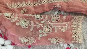 Designer Embellished  cutting work Kurta Set