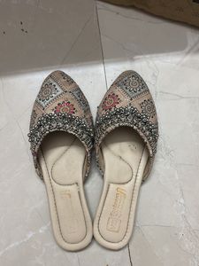Embellished Ethnic Flats