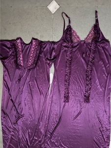 Purple Nightgown &amp; Robe Set🪻