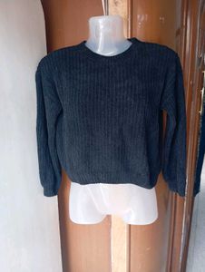 Cozy Black Knit Sweater