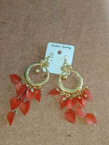 Boho Leaf Dangle Earrings