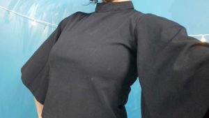 Stylish Black Bell Sleeve Top