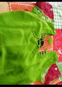 With Blouse 36 Size Saare Gold Patti