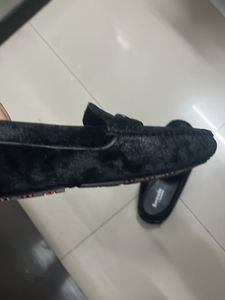 Black Velvet Loafers