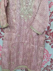 Elegant Embroidered sharara sat with dupatta  all