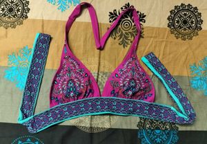 Vibrant Printed Bikini Top