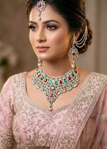 Traditional Ruby &amp; Emerald Bridal Set 4pc ✨