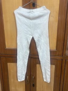 Comfortable White Ethnic Leggings