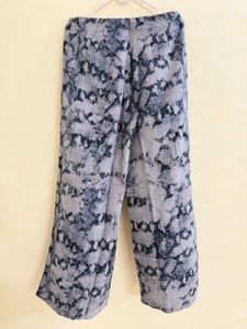 Stylish Wide-Leg Snake Print Pants