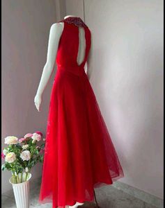 Stunning Red Embellished Party Gown🥰
