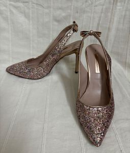 Dorothy Perkins Pink Glitz Slingback Court Shoes