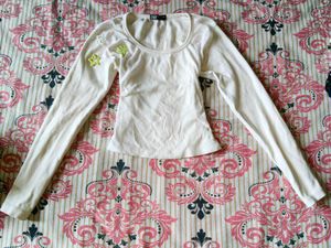 zara fitted full sleeve crop top⭑.ᐟ