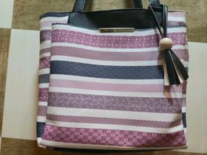 Chic Striped Tote Bag
