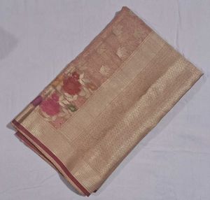 Beautiful Kora Silk Saree (with blouse)