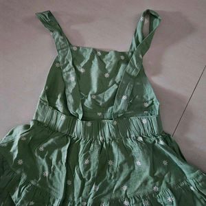 Awesome deal: Green frock &amp; white shirt