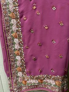 Embroidered  Saree