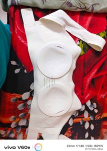 White Padded Strapless Bra