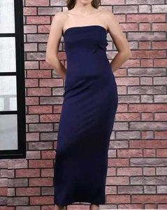 Shein Party Strapless Maxi Bodycon Dress