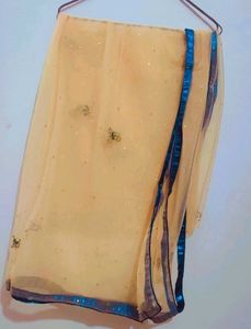 Cream Color Party Wear Kurta &amp; Dupatta For 36 Bust