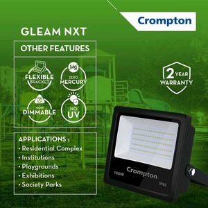 new sealed Crompton 100W LED Floodlight