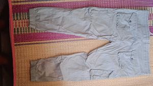 Men's Grey Cargo Jogger Pants