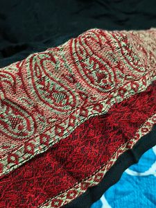 black kashmiri scarf / shawl