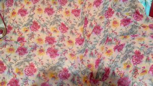 Peach Floral Saree with Embellishments
