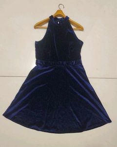 Blue Velvet Mini Dress💙