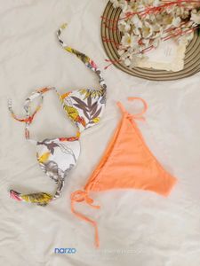 Tropical Print Bikini Set
