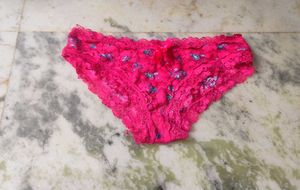 Pink Lace Floral Panty