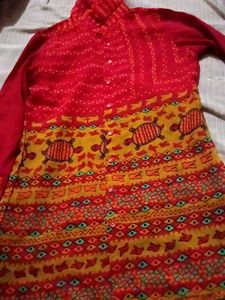 Vibrant Print Kurta size m
