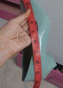 Stylish Light Blue Block Heels