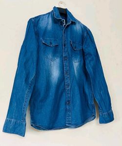 Men's Blue Denim Shirt