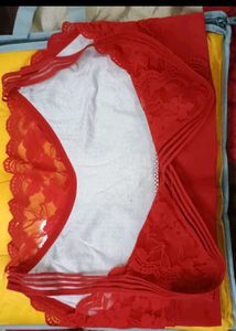 Red Lace Sports Bra